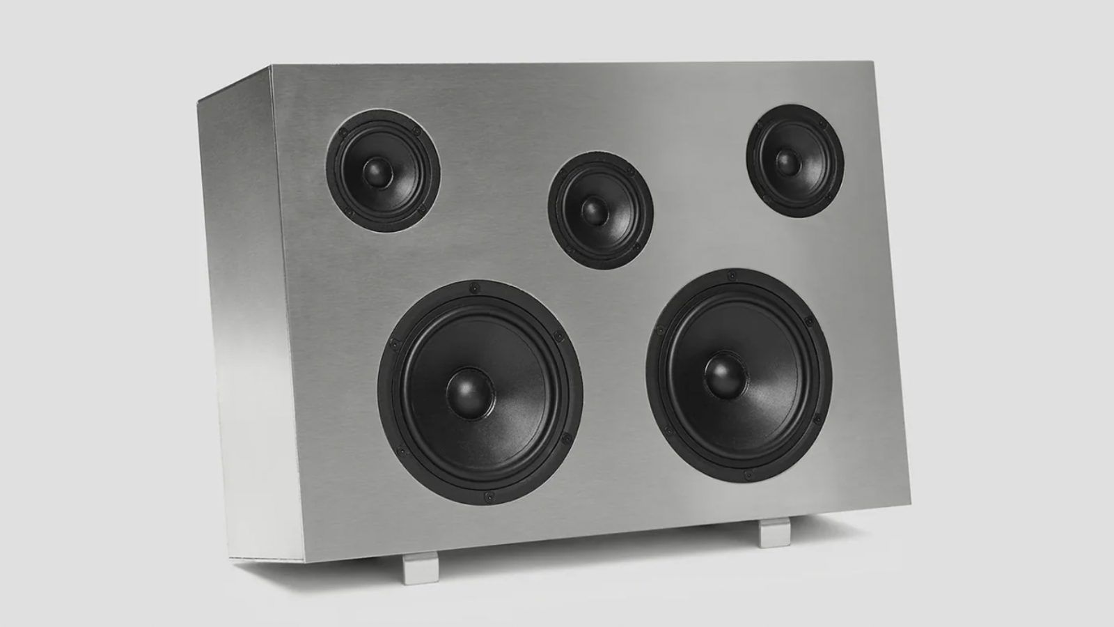 Nocs Design and Heliot Emil create stainless steel Monolith speaker