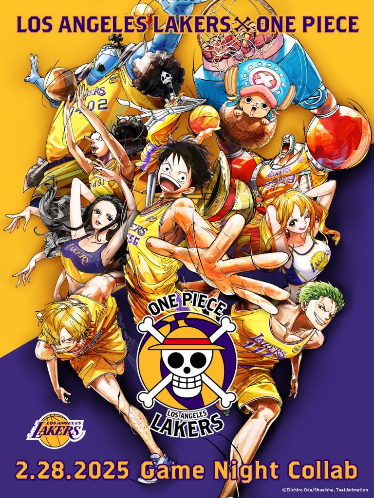 One Piece' and the Los Angeles Lakers collaborate for Friday Game