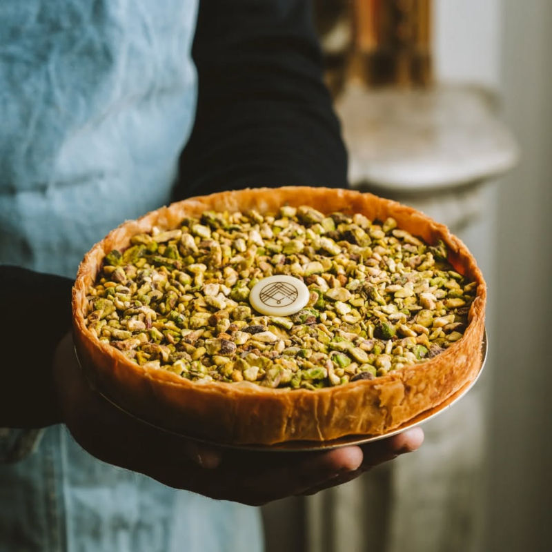 Фисташковый шоколадный тарт