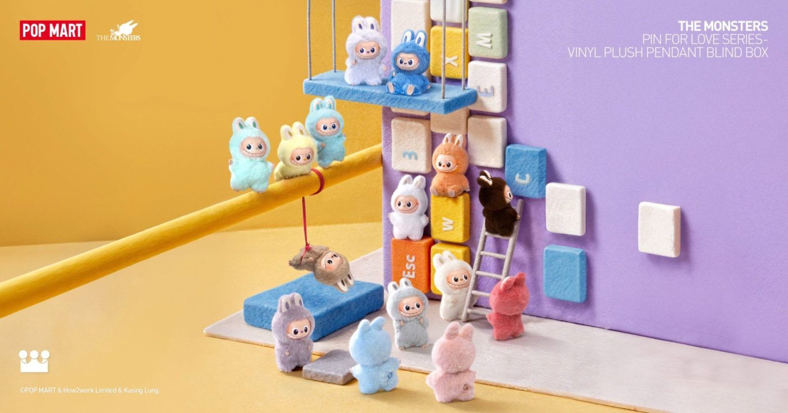 Pop Mart The Monsters: Pin For Love Mini Labubu Hong Kong