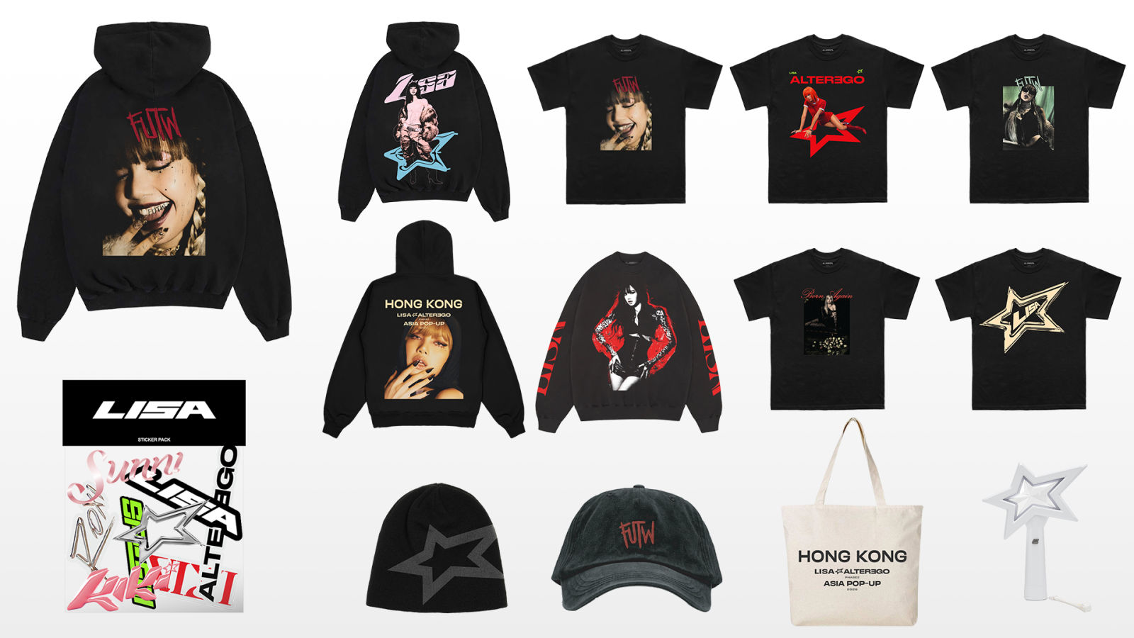 POP限定 BLACKPINK FUTW ALTEREGO LISA TEE POP限定 BLACKPINK FUTW