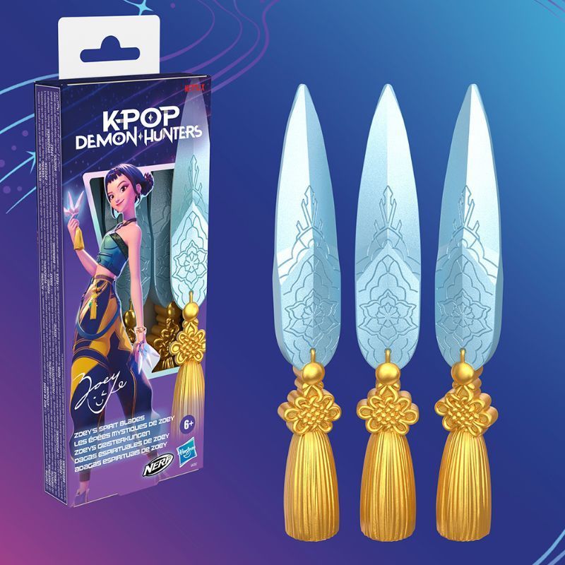What is included in the KPop Demon Hunters Nerf collection?