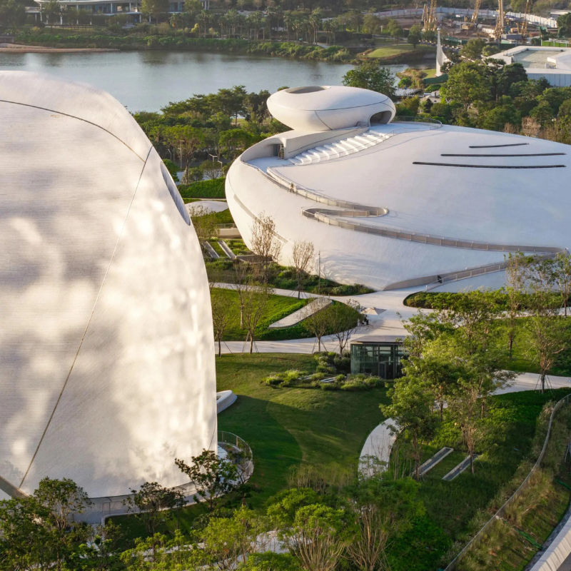 Shenzhen Bay Culture Square opens as a new cultural hub featuring a design museum and immersive installations along the waterfront