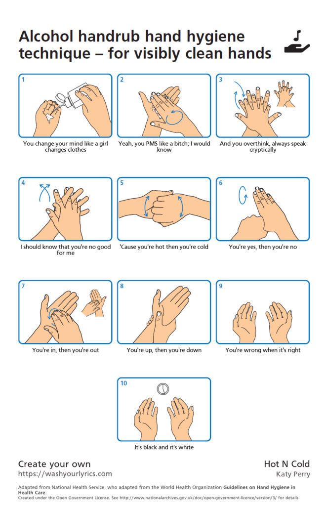 Washing hands songs