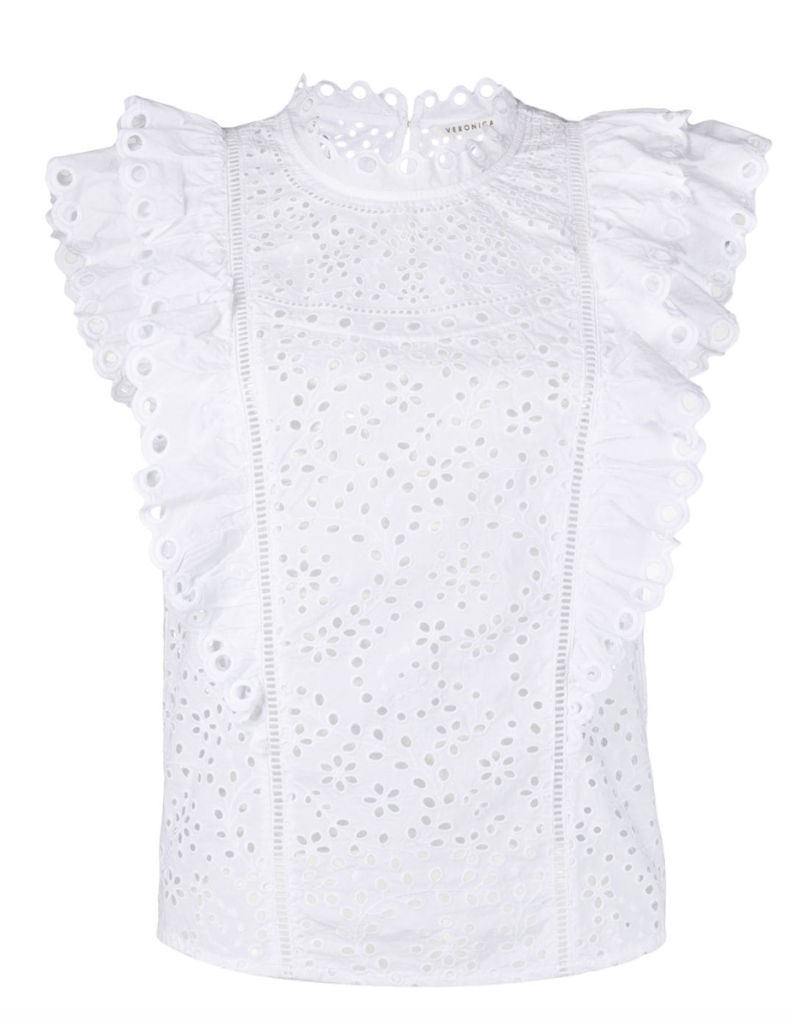 Veronica Beared Embroidered Top