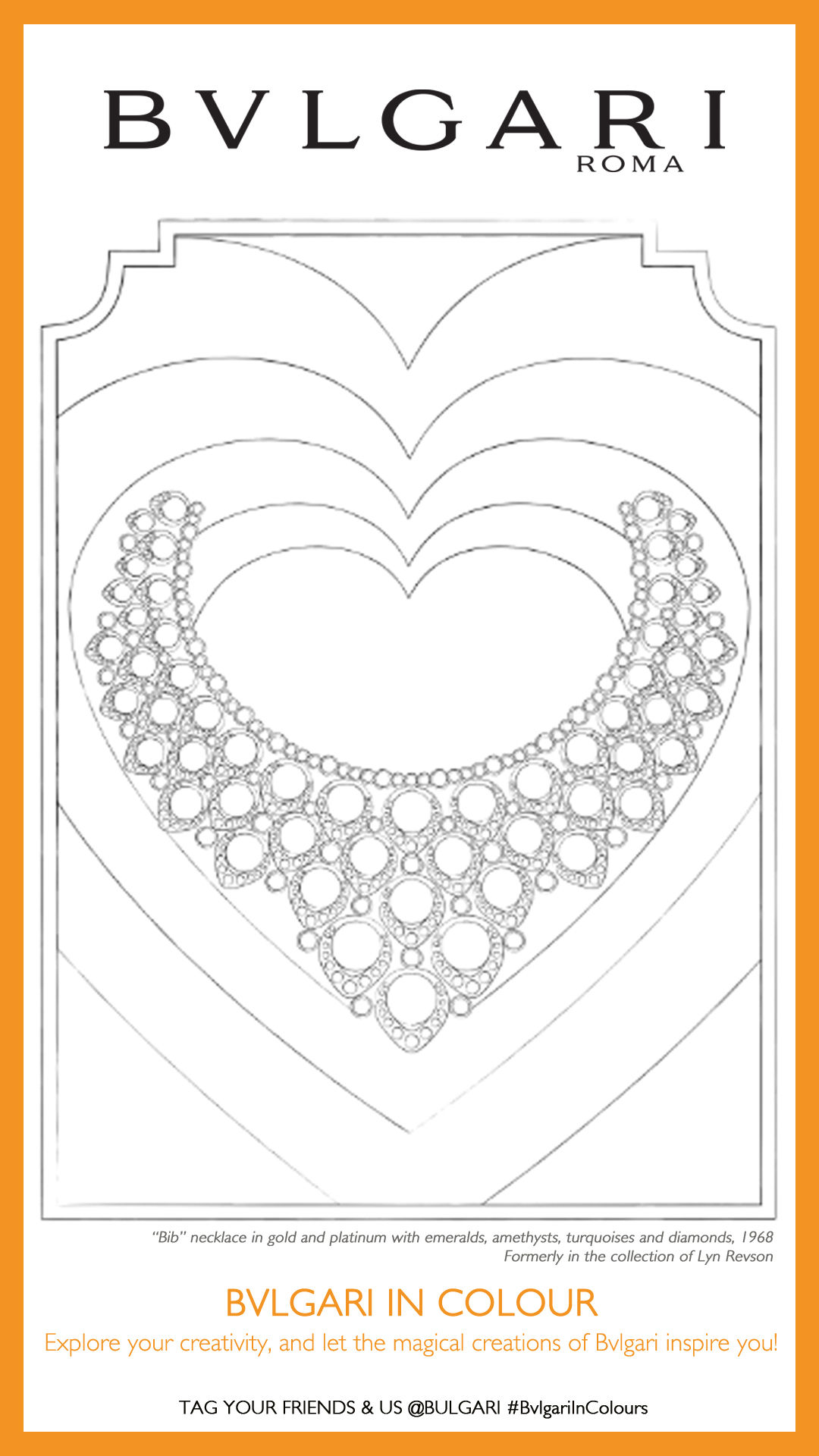 Bulgari, Gucci, and more, release free fashion colouring pages