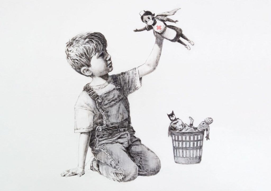 Banksy unveils new artwork as a tribute to healthcare workers