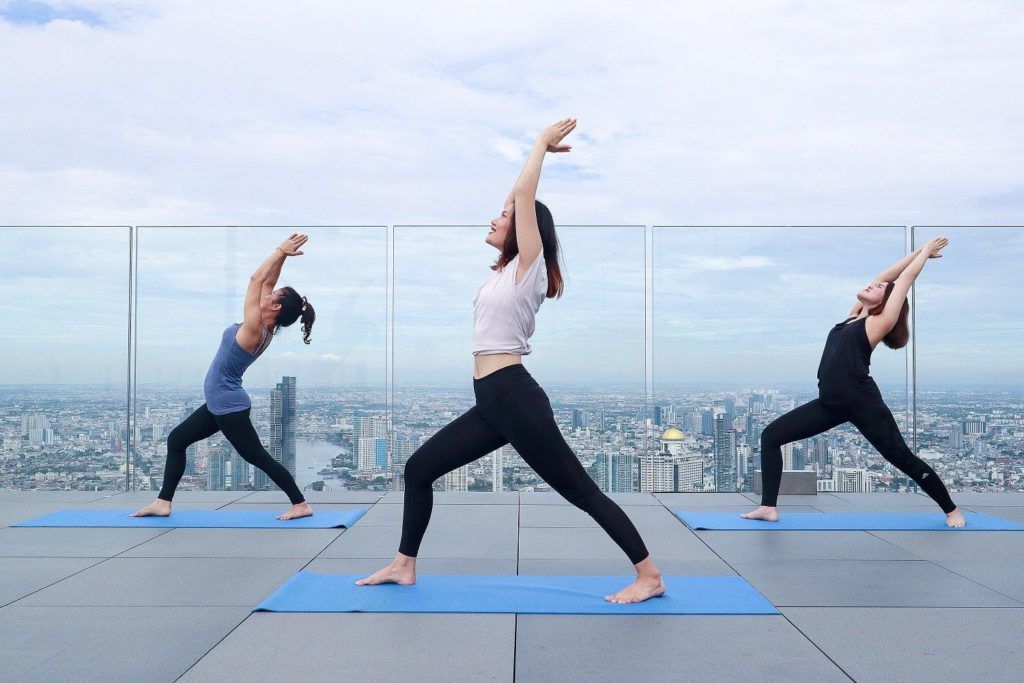 King Power Mahanakhon, Yoga class, Yoga in the Sky, bangkok’s tallest rooftop