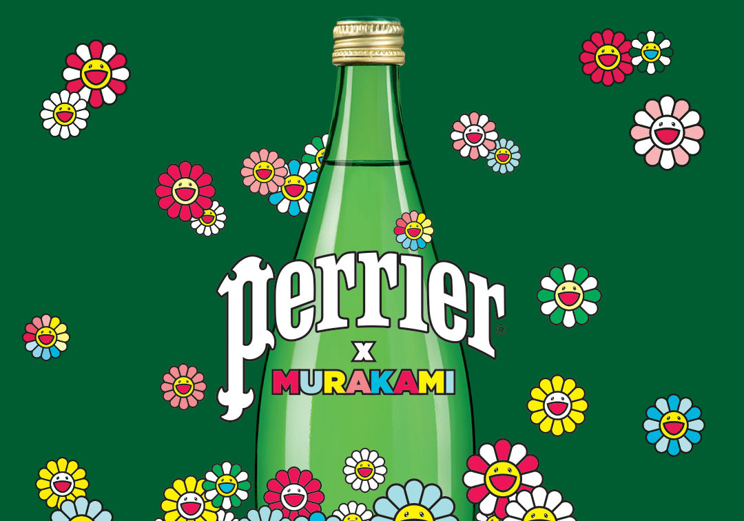 Takashi Murakami’s design for Perrier has us thirsty for sparkling water again