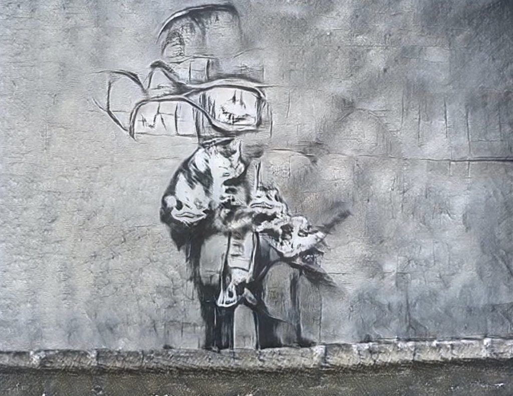 An Al Bot has figured out how to draw like Banksy