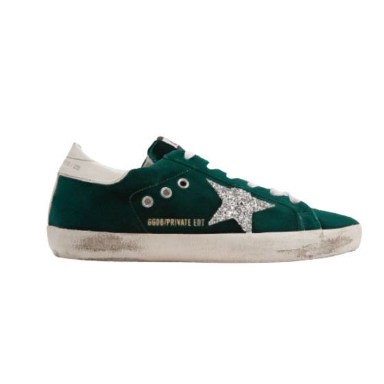 Green velvet hot sale golden goose