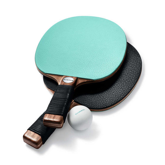 Tiffany & Co. table tennis paddles 