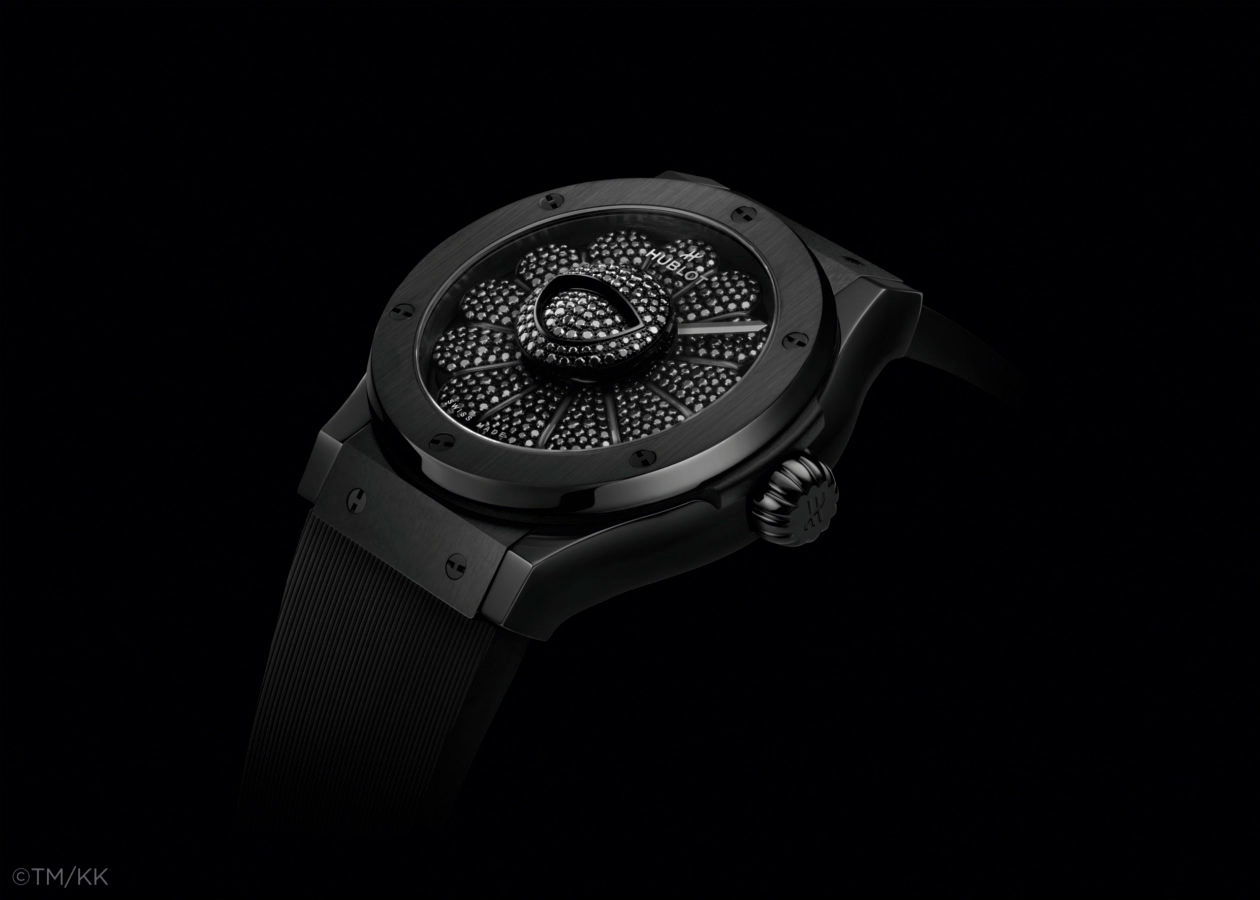 Meet the Hublot Classic Fusion All Black, made in collaboration with Takashi Murakami