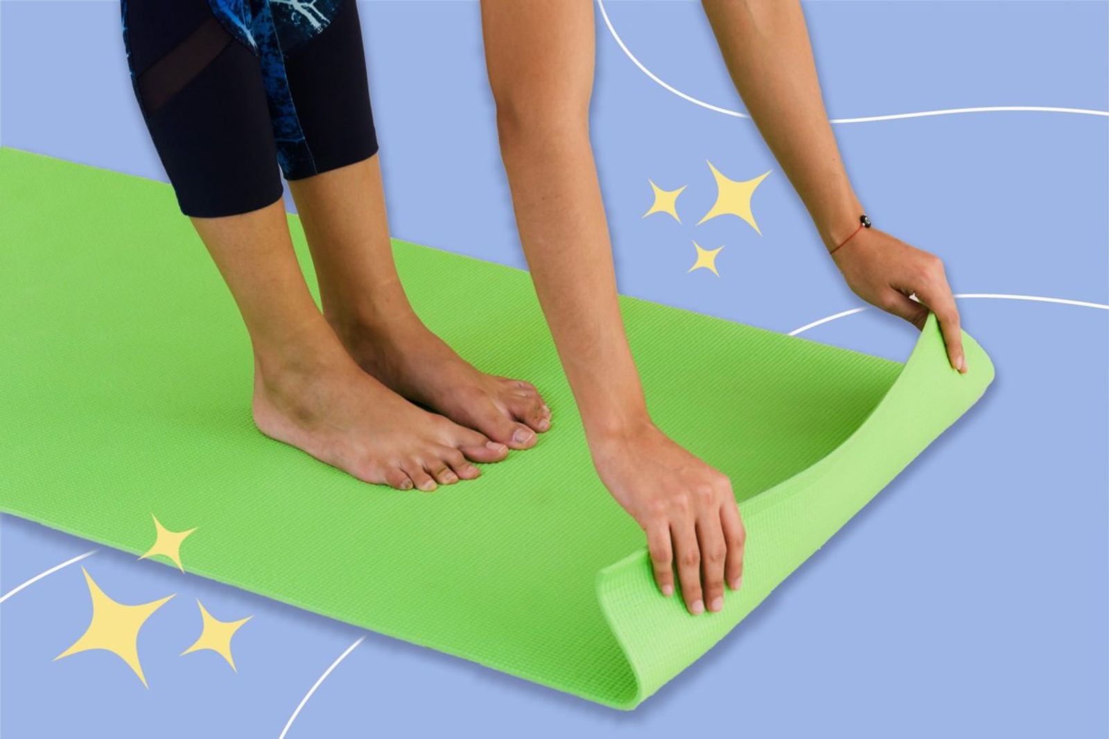 How to keep a yoga mat clean when you're done using it