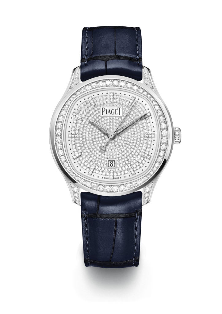 women's watches piaget paved dial alligator