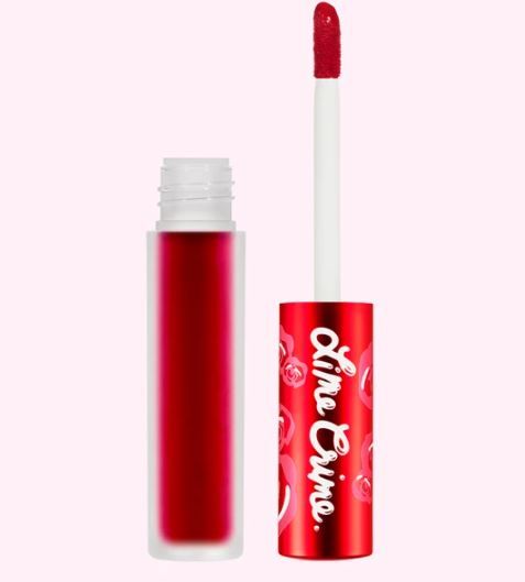 Lime Crime Velvetines Liquid Matte Lipstick in Red Rose