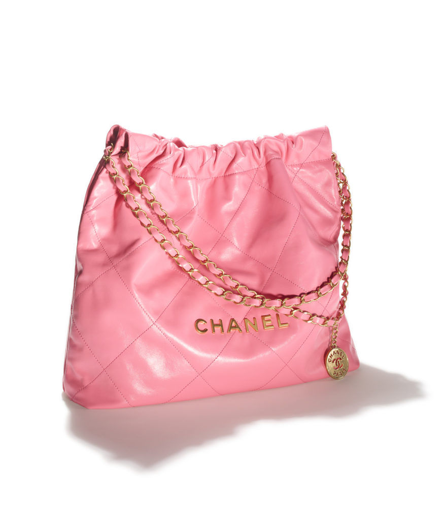 pink chanel bag tote medium