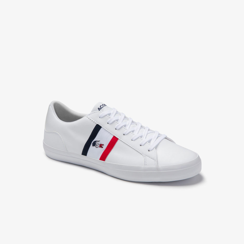 Lacoste Men’s Lerond TriColoure Leather And Synthetic Trainers