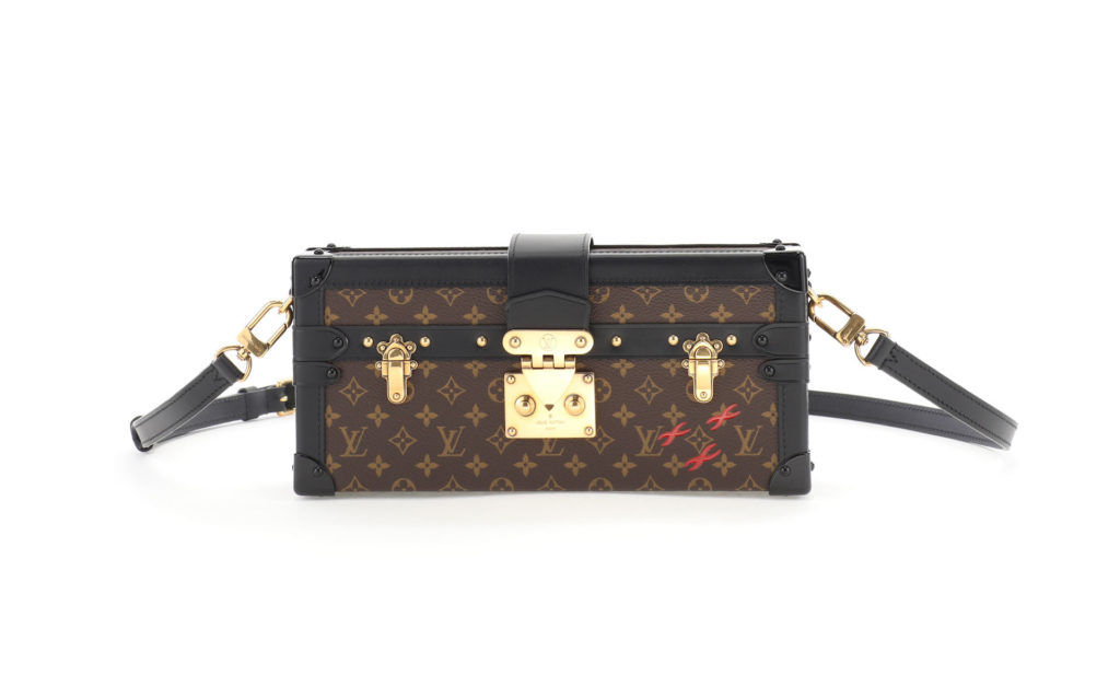 Louis+Vuitton+Petite+Malle+East+West+Crossbody+Black+Leather for