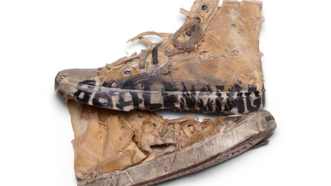 Balenciaga is selling distressed sneakers for up to THB 64,000