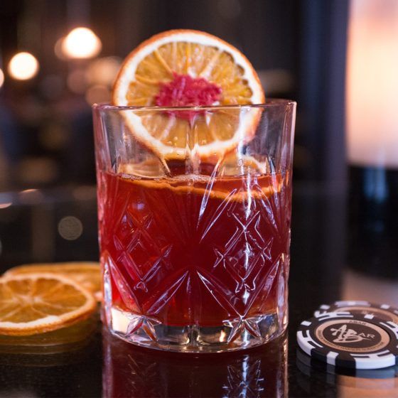 Abar Rooftop's Negroni with barrel-aged gin