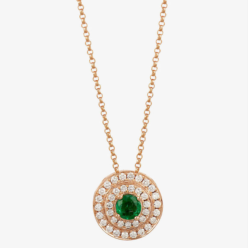 The Alkemistry Emerald & Diamond Necklace