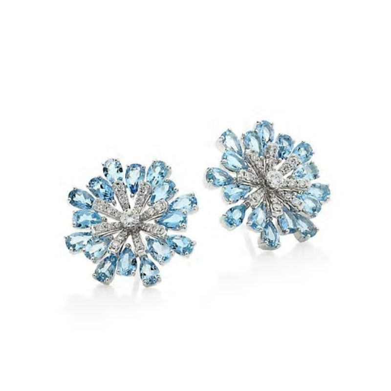 Hueb Botanica Snowflake Stud Earrings