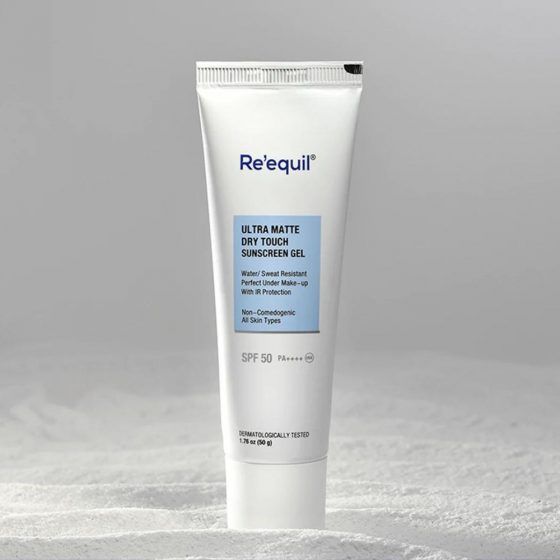 Re'equil Ultra Matte Dry Touch Sunscreen Gel SPF 50