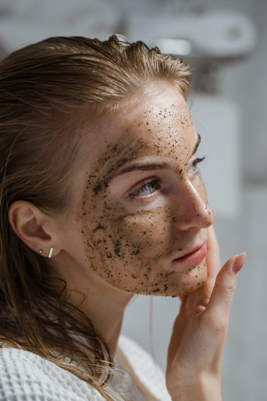 coffee beauty routine coffee grounds scrub