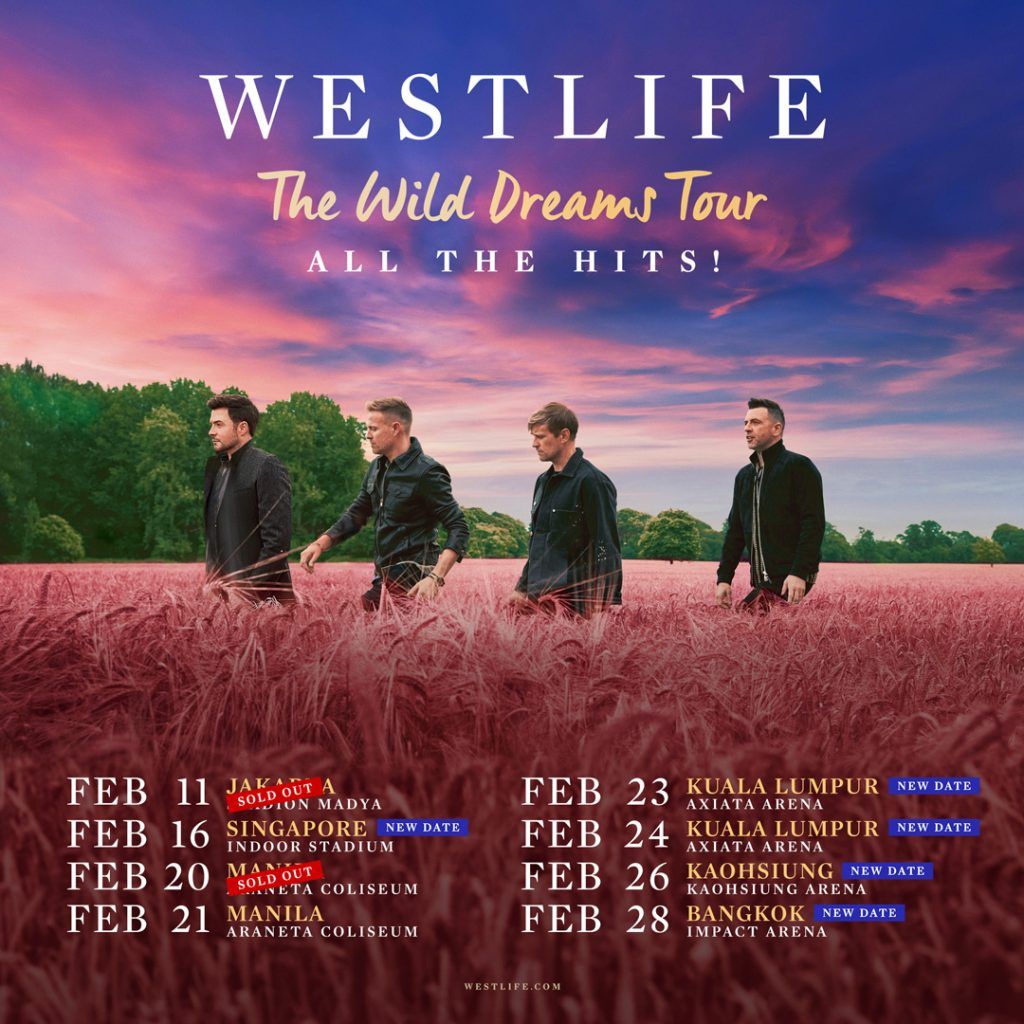 Westlife Returns to Bangkok for The Wild Dreams Tour