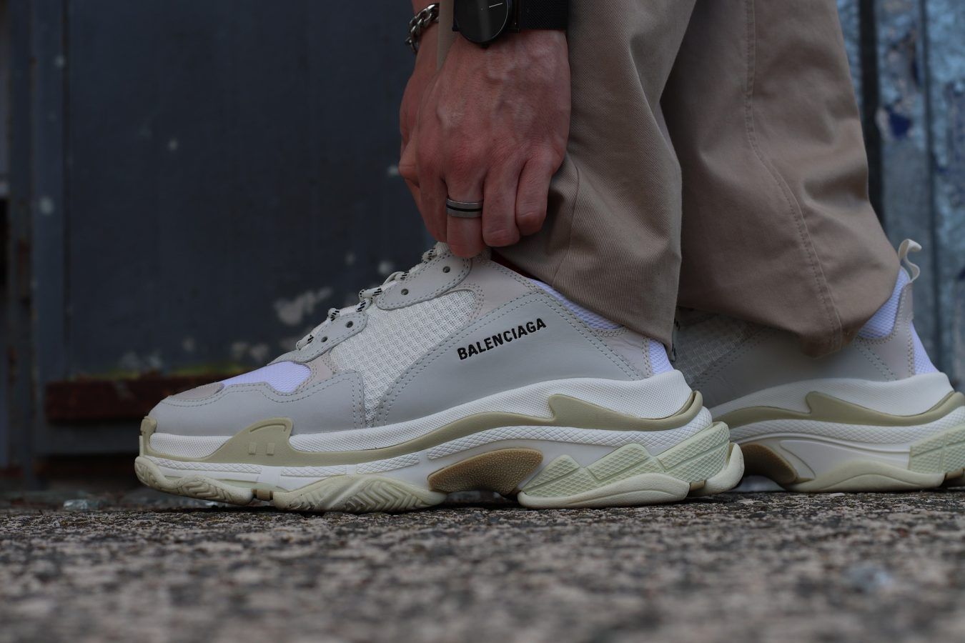 Mens Runner Sneaker in Grey  Balenciaga US