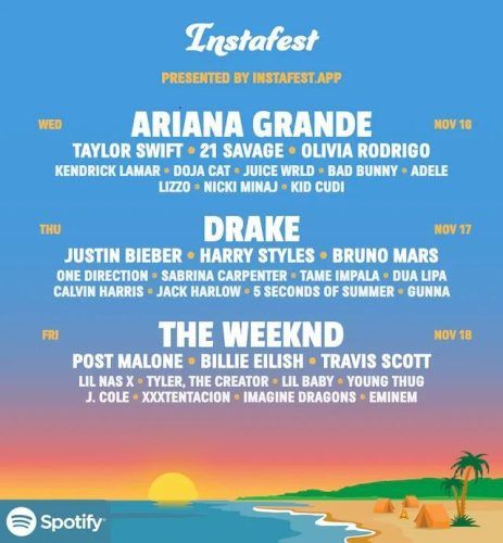 Spotify Instafest: How to create your dream music festival