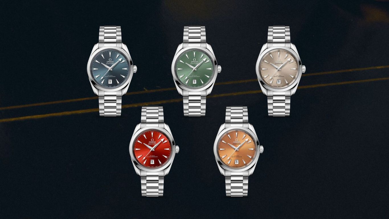 OMEGA adds new colourful dials to their Seamaster Aqua Terra collection