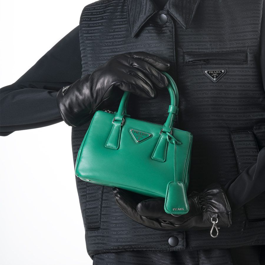 PRADA Linea Rossa Prada Galleria Saffiano Leather Mini Bag in 2023
