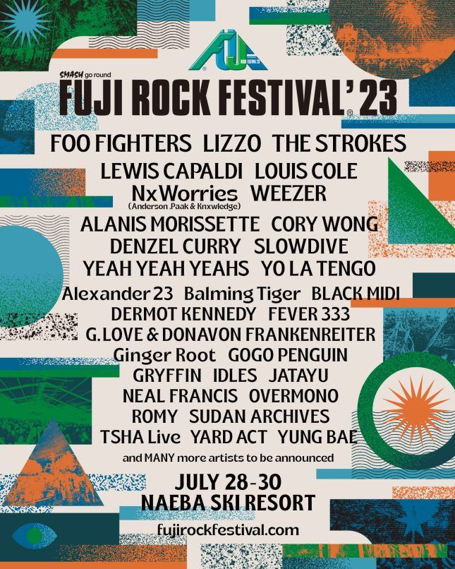 Fuji Rock Festival 2023 Foo Fighters, Lizzo, and The Strokes announced