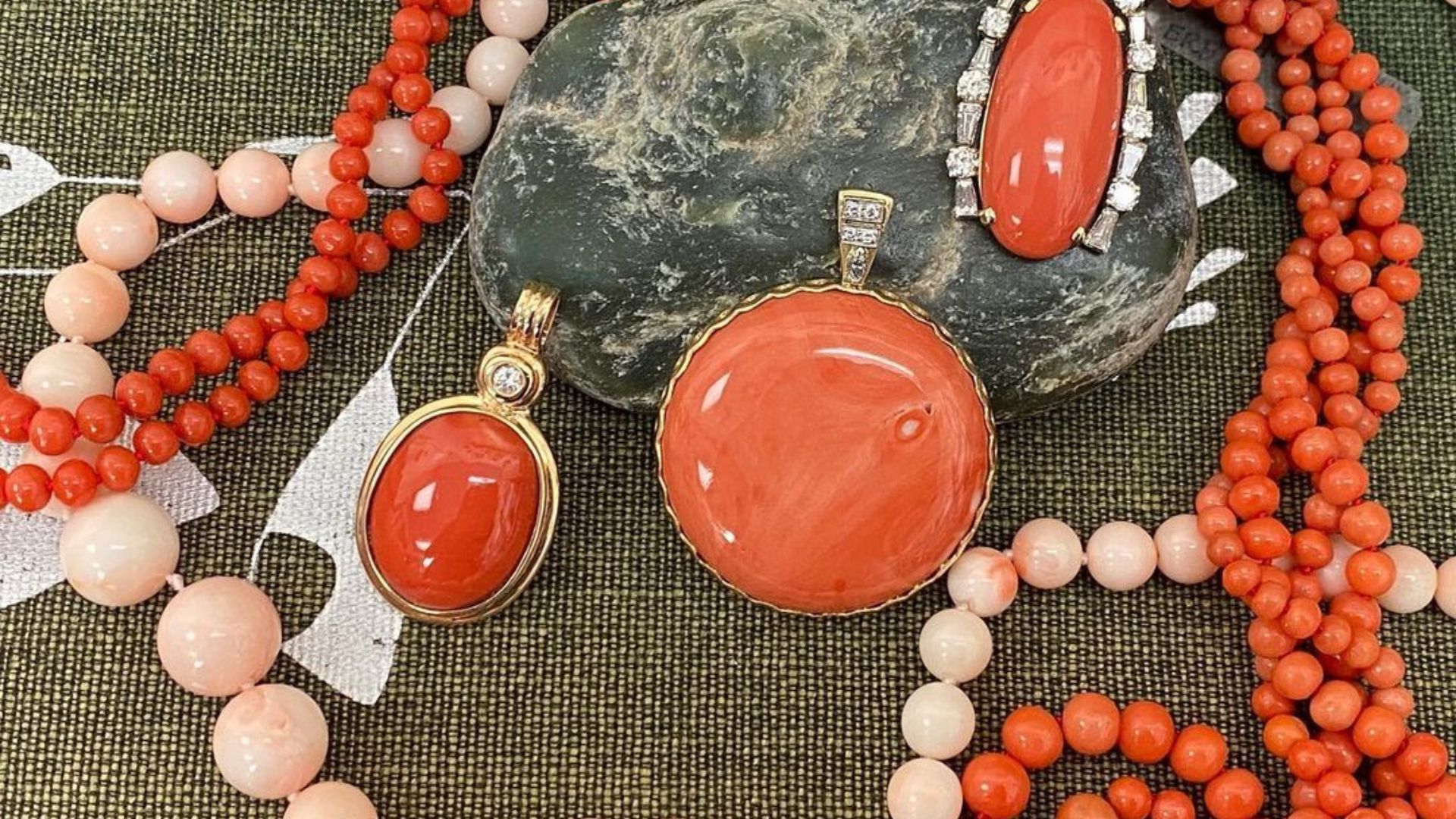 red coral stone - gemstone