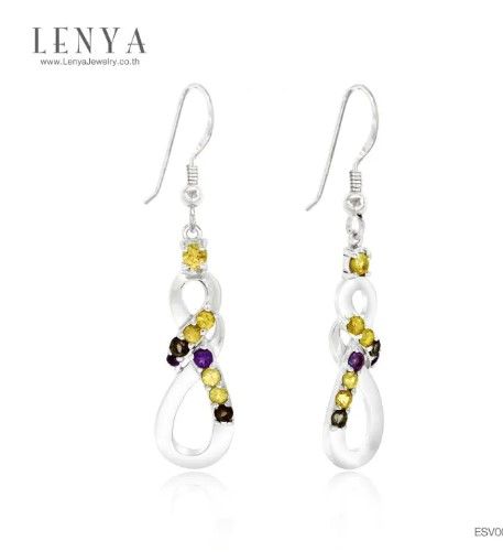 Lenya Jewelry Earrings With Yellow Sapphire