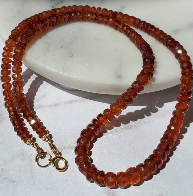 Bella's Jewlery Hessonite Necklace