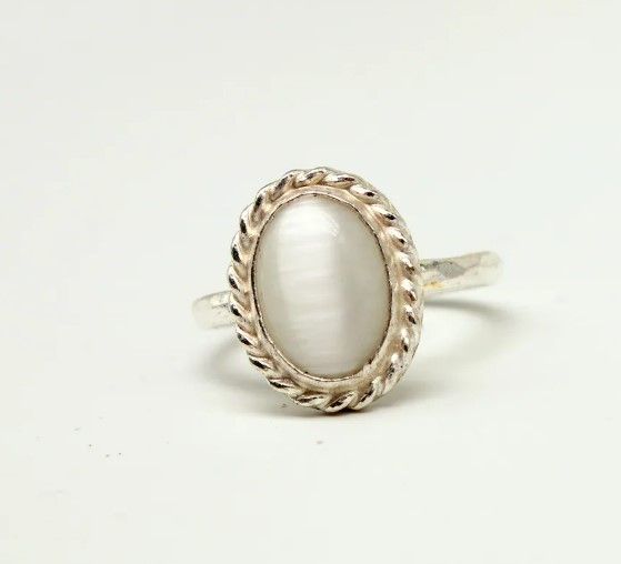 Atlanta Silver Natural Cat's Eye Ring