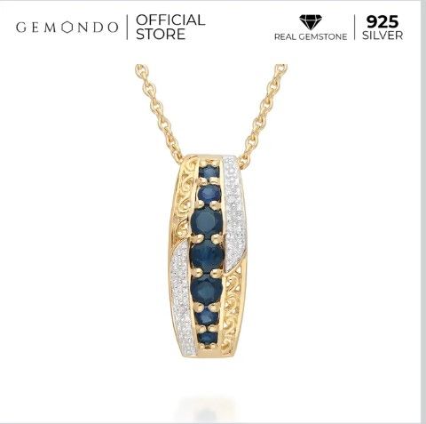 Gemondo Necklace With Blue Sapphire