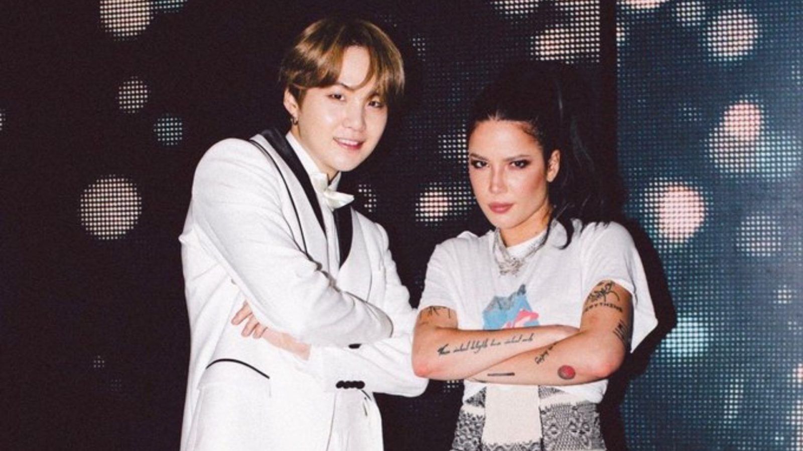 Halsey's surprise appearance at BTS SUGA's D-Day concert ...