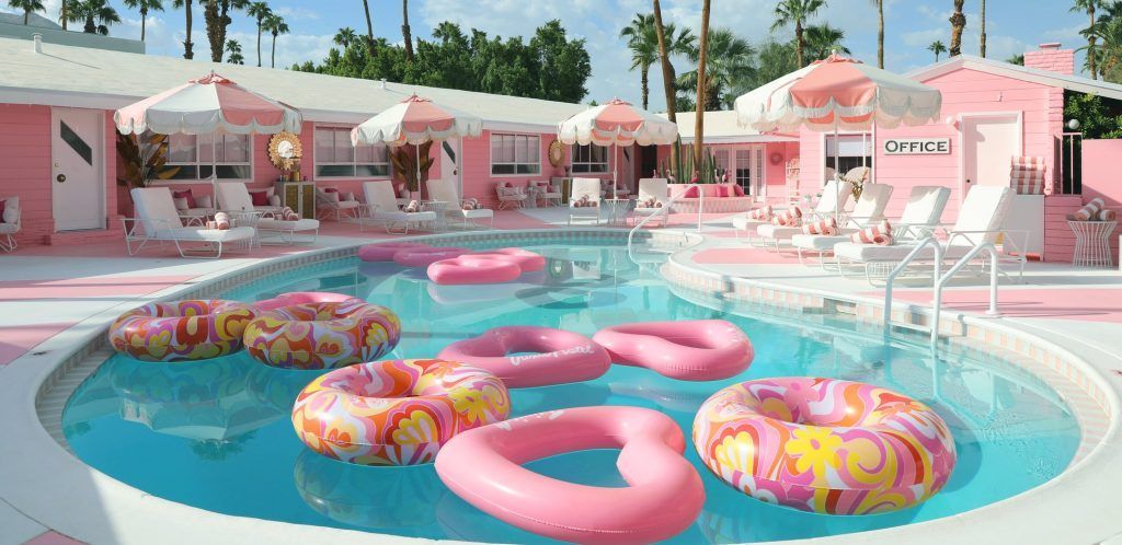 barbie hotels barbiecore