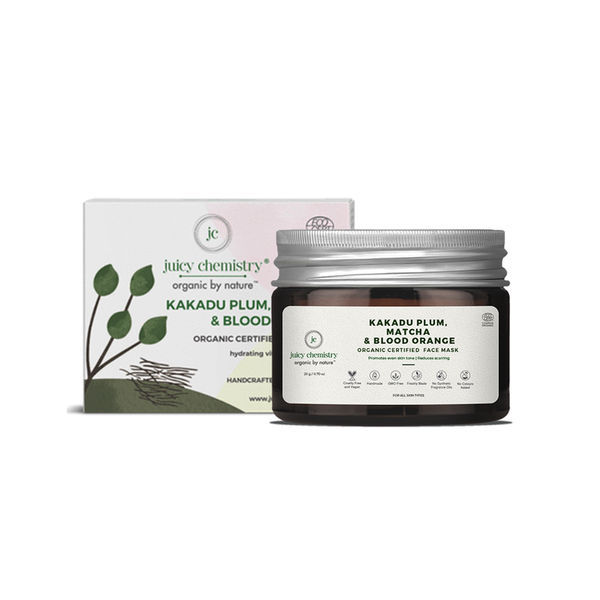 Juicy Chemistry Kakadu Plum, Matcha & Blood Orange Organic Face Mask 