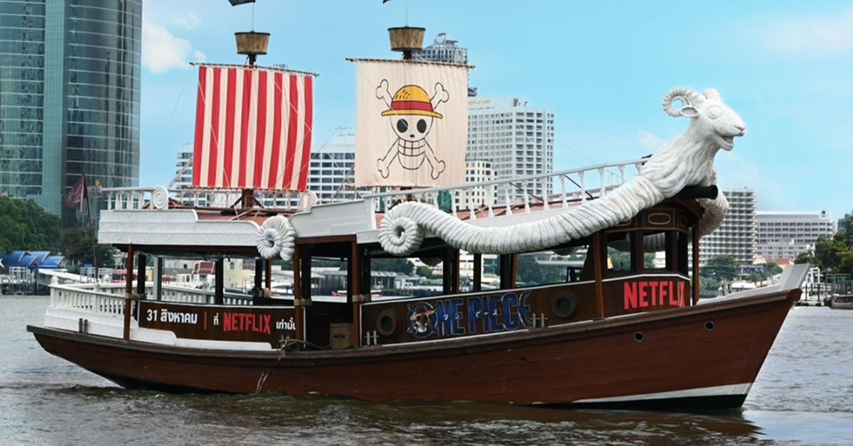 One Piece's 'Going Merry' cruises Chao Phraya this weekend