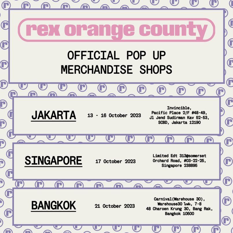 An itinerary for Rex Orange County in Bangkok, based on his best songs