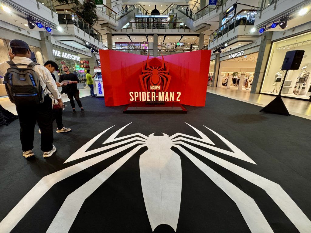 Get swinging and visit the Spider-Man 2 pop-up event at CentralWorld