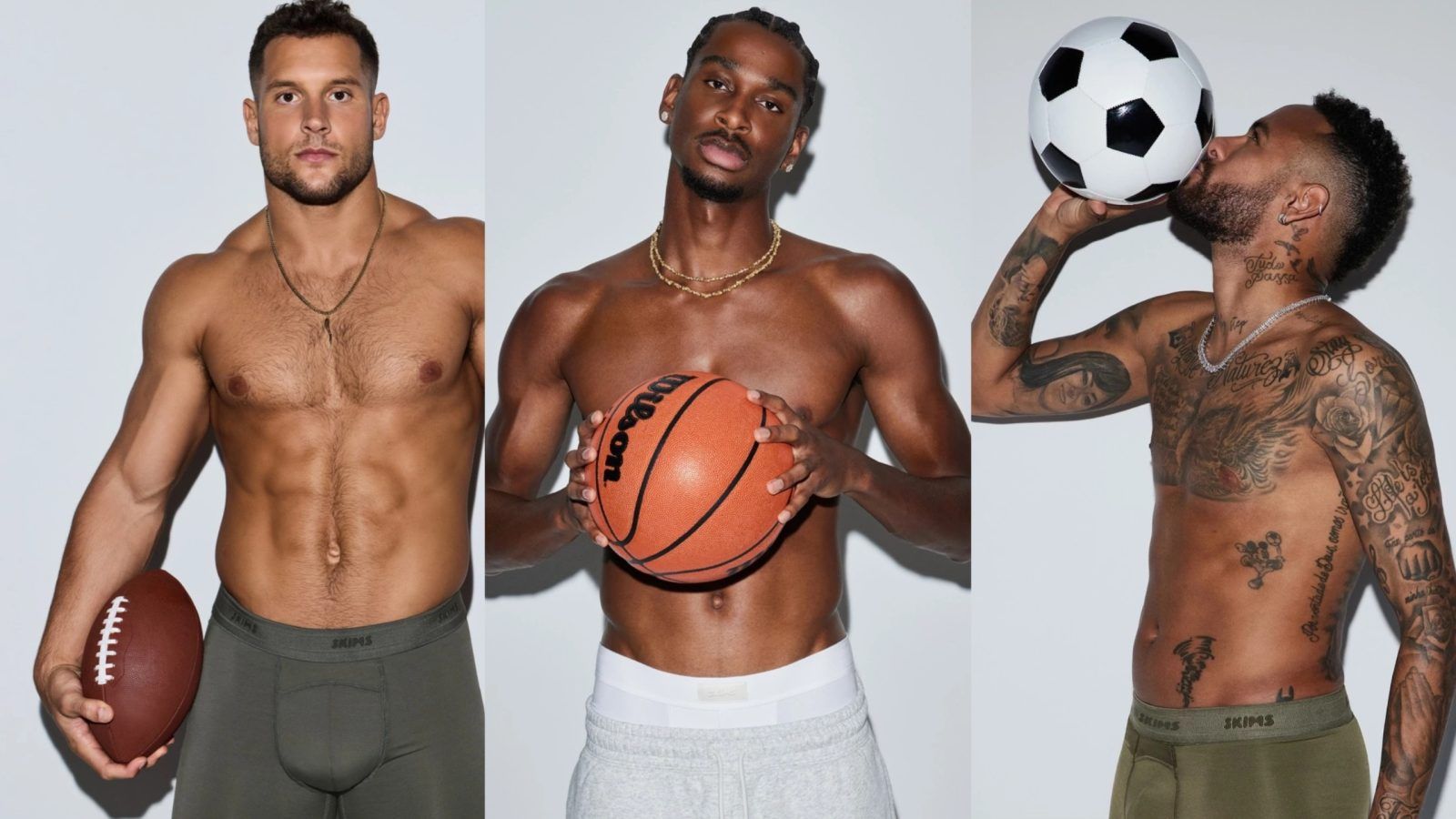 Kim Kardashian's SKIMS debuts menswear line with Neymar and more