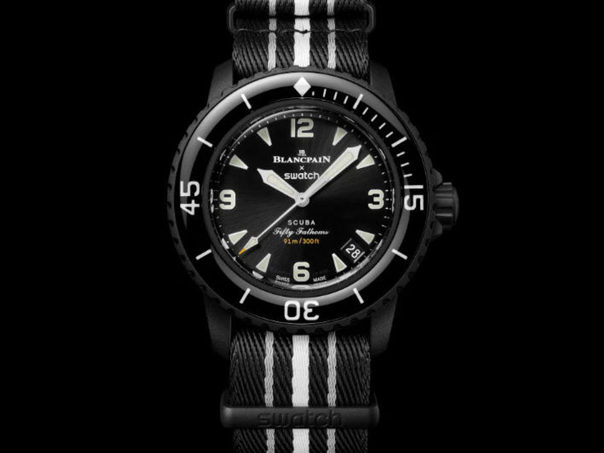 Blancpain x Swatch unveil a new Ocean of Storms colourway