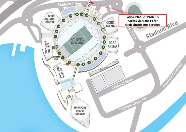 Coldplay Grab Shuttle Bus Services