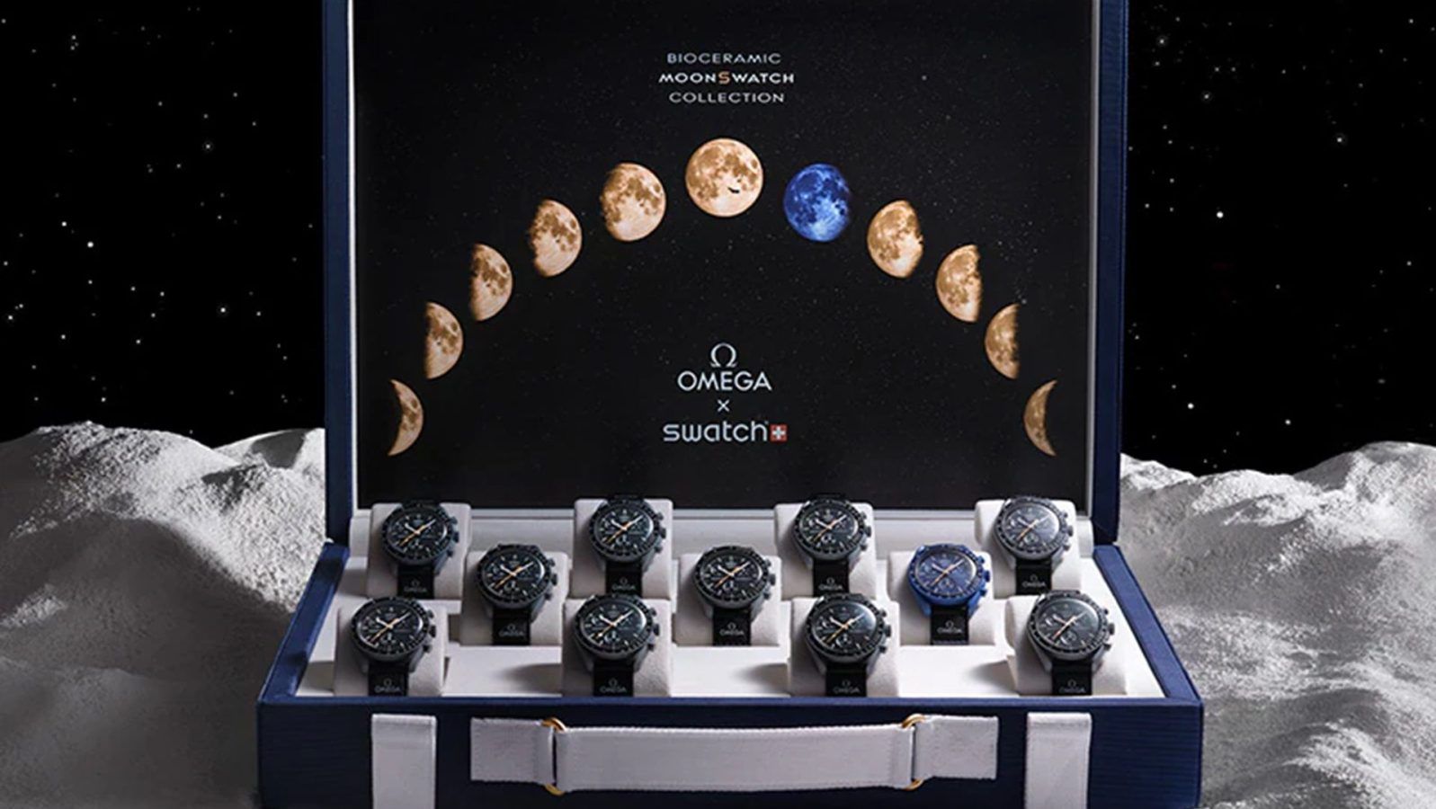 Details on the Omega x Swatch MoonSwatch Moonshine Gold auction at Sotheby’s